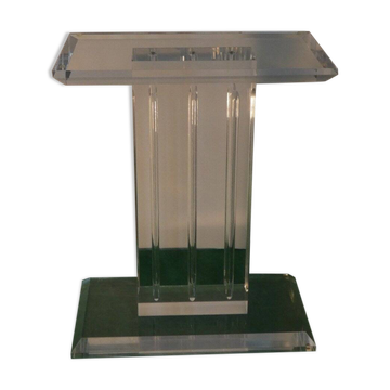 Base sculpturale vintage pour table en verre acrylique, Italie, années 2000