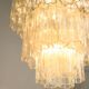 Large Mid-century Italian Glass Cascade Chandelier