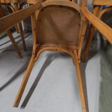 Set of 6 Baumann bistro chairs, 50/60's