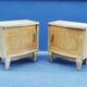 Pair of art deco bedside tables 40s