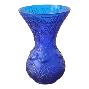 Vase arabesque bleu de - lalique
