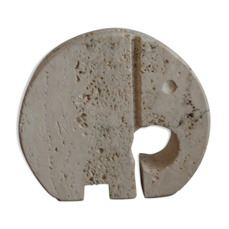 Elephant in travertine of the Fratelli Mannelli 1970