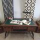 Double-sided mahogany empire desk