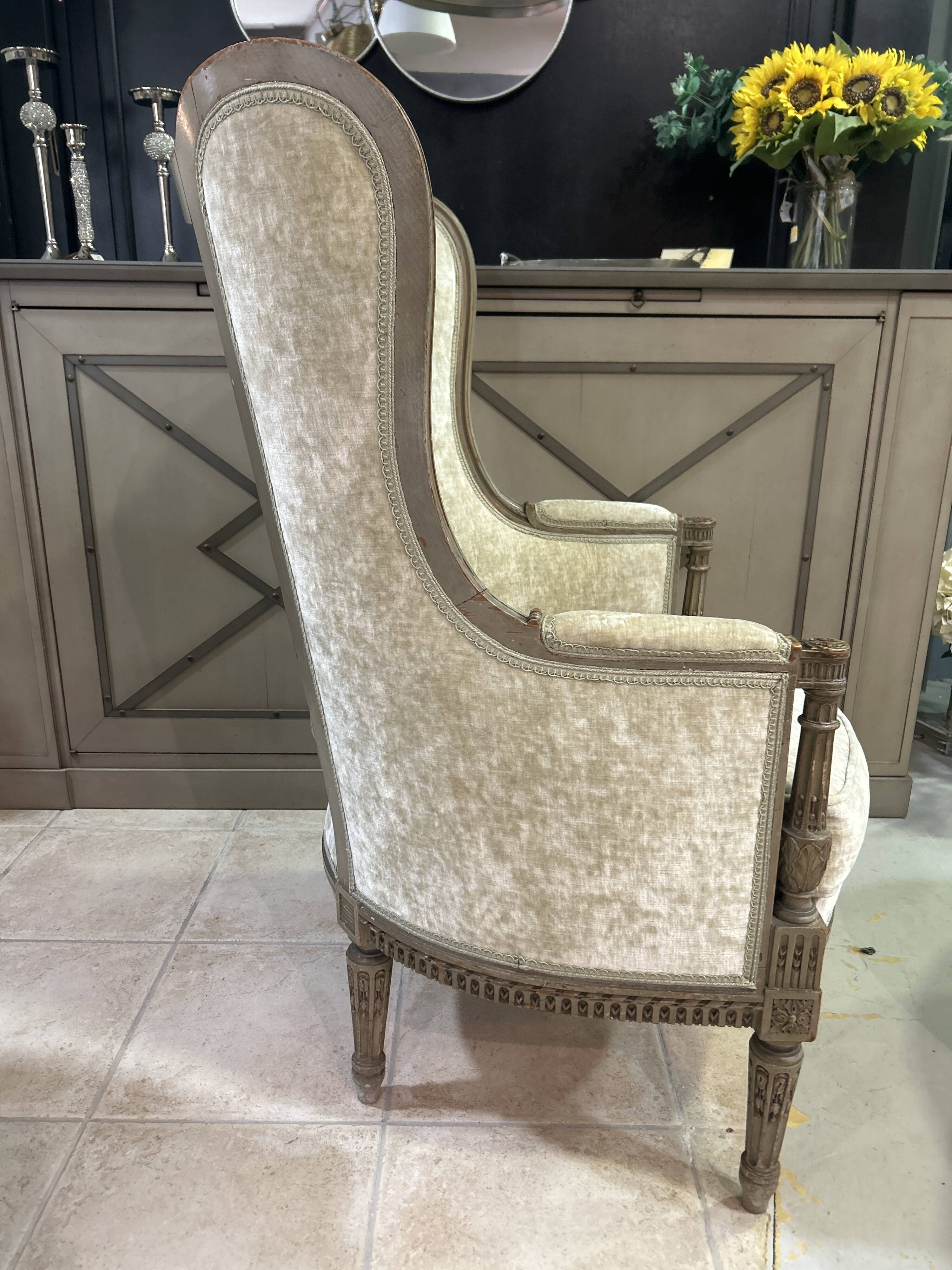 Bergère de style Louis XVI