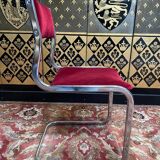 Set of 6 1970 Roche Bobois chrome chairs
