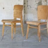 2 chaises Tout-bois attribué à Vauconsant 1941