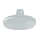 Glass flattened belly ball vase