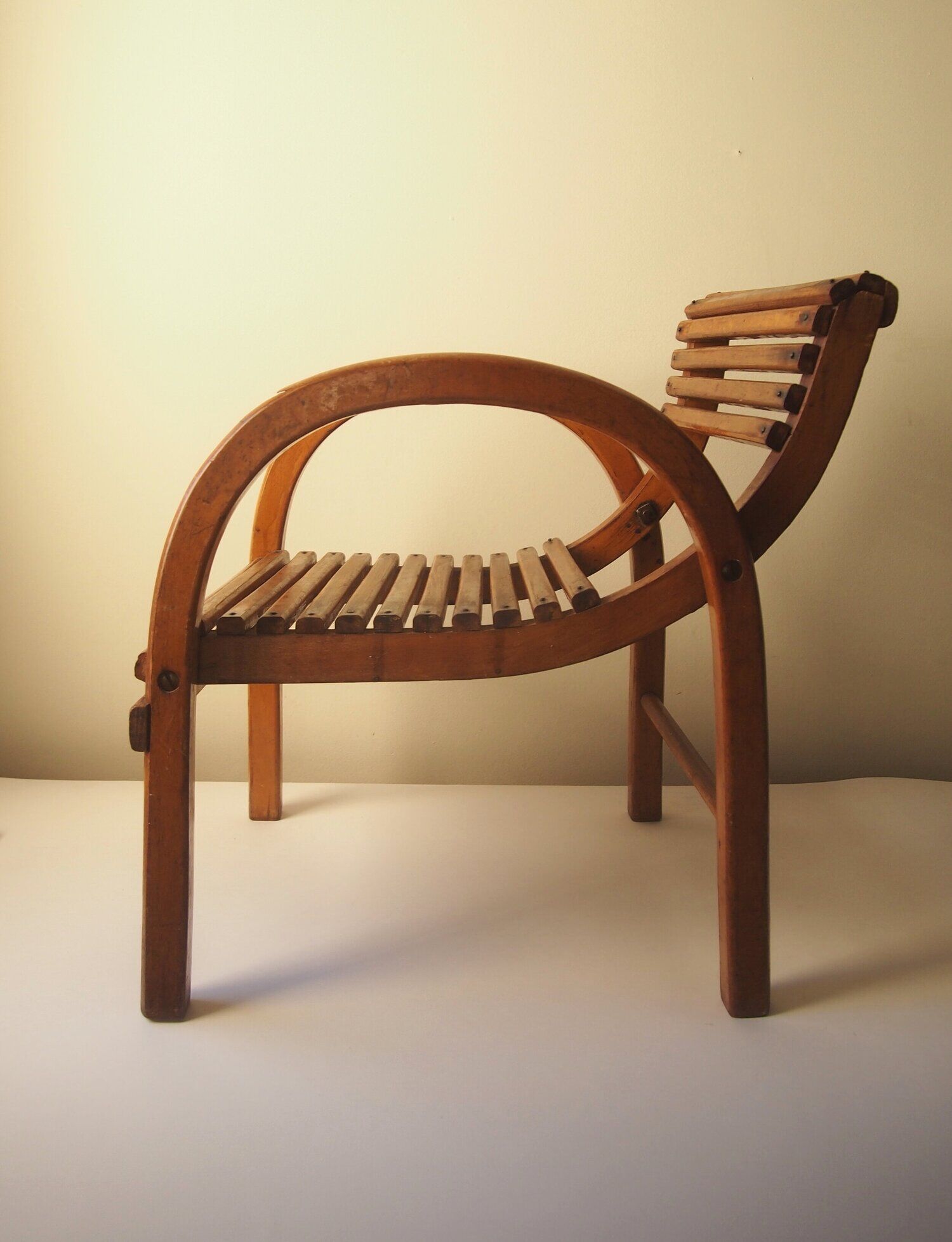 Modernist wooden chair
