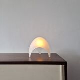 Frosted glass 'Coque' table lamp for Martinelli Luce, Italy 1970's
