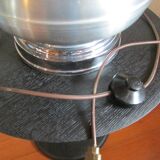 Living room lamp, High, aluminum and stainless steel