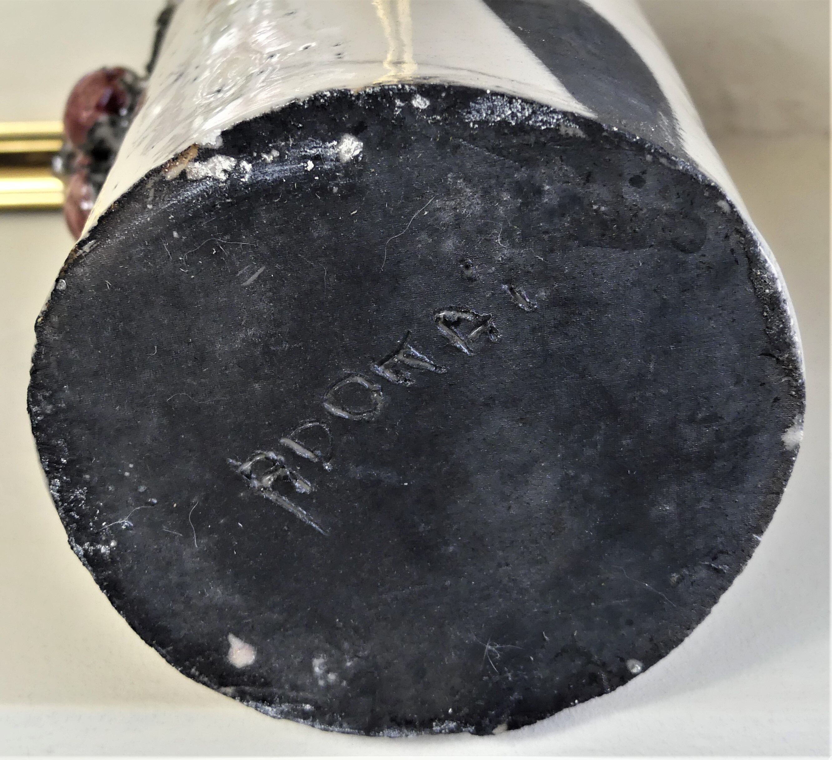 Sandstone vase signed Adonaï-Vintage Vase Vallauris