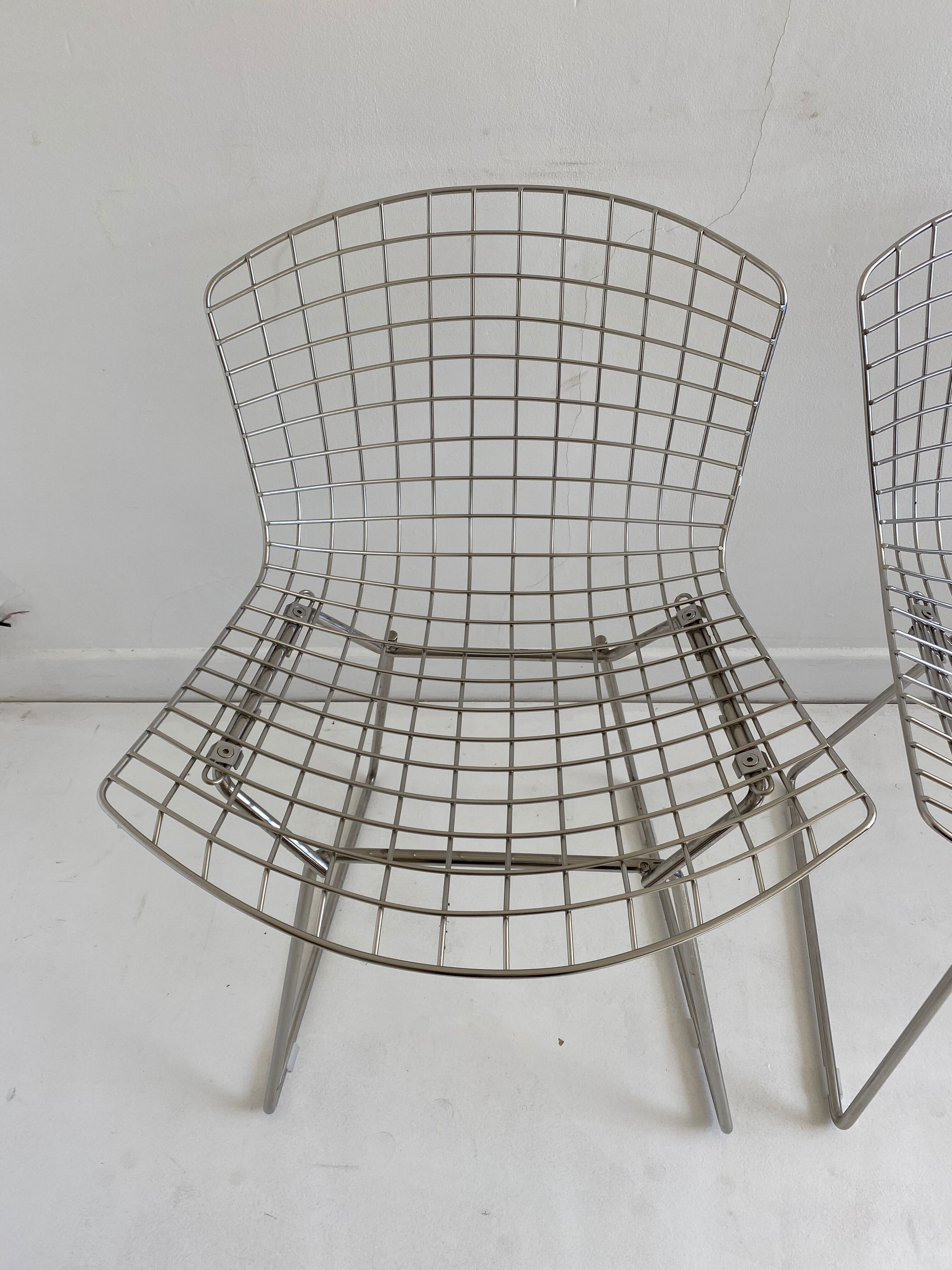 4 chairs by Bertoia Harry for Knoll, 1980