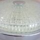 Ceiling lamp, vintage wall lamp, thick glass and chrome, 60s/70s