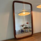 Miroir vintage danois en teck
