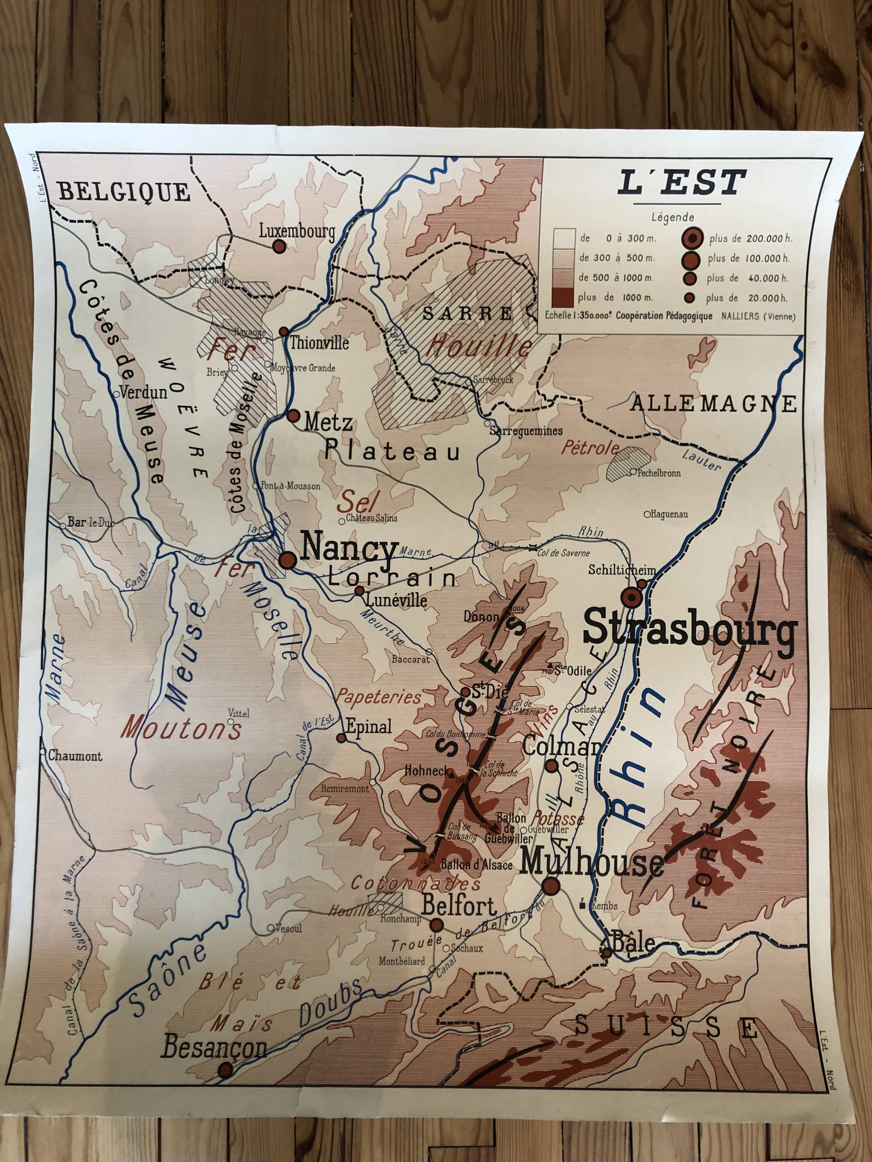 French school poster: the North/East