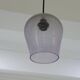 Purple cracked glass ceiling lamp Modern decorative pendant