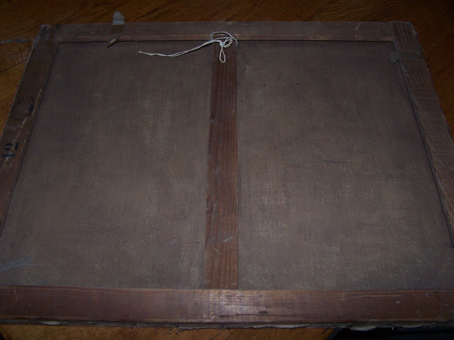 Oil on ancient canvas