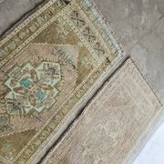 Lot de 2 tapis turcs vintage faits main