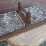 Art Deco ramekin holder, server or aperitif tray