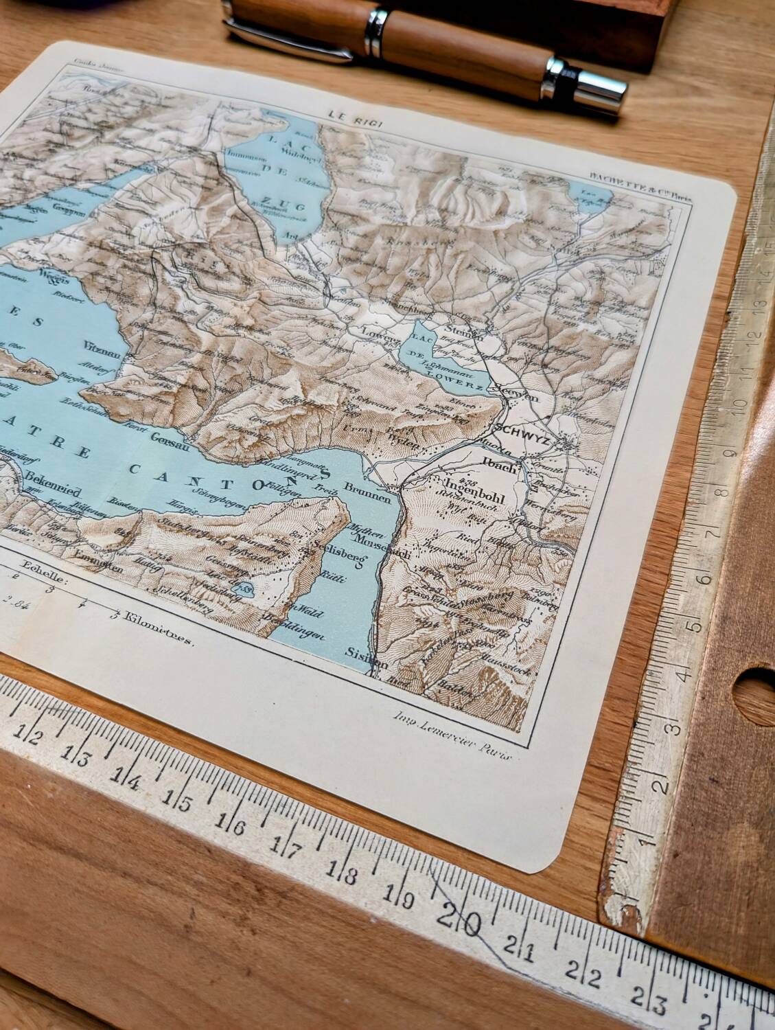 Printed in 1844, Le Rigi, Switzerland.