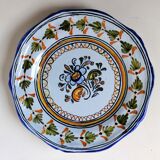 Glazed stoneware talavera plate