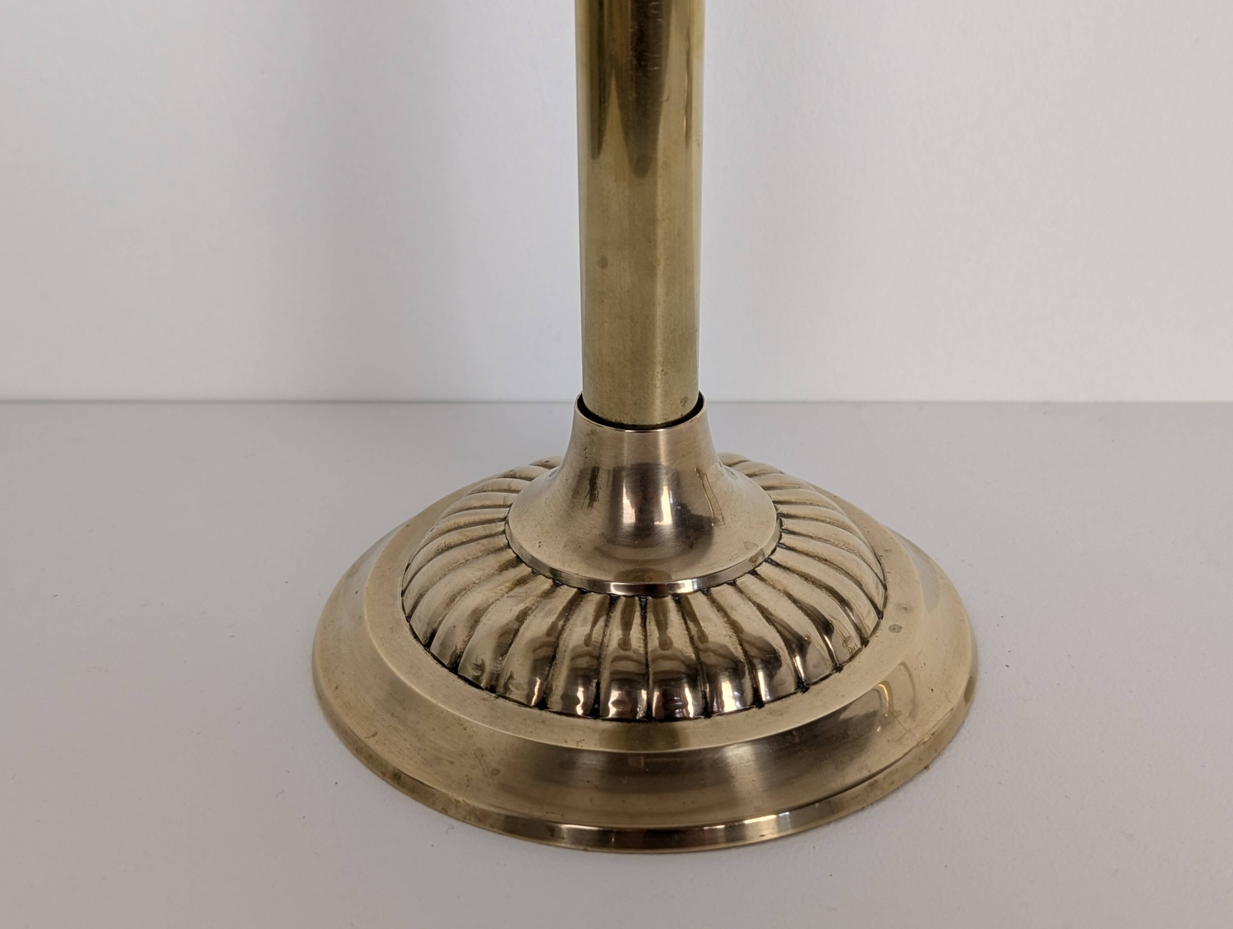 Pair of brass candlesticks