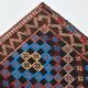 6X10 Bluw & Burgundy Handmade Vintage Kilim Rug, 181x295Cm