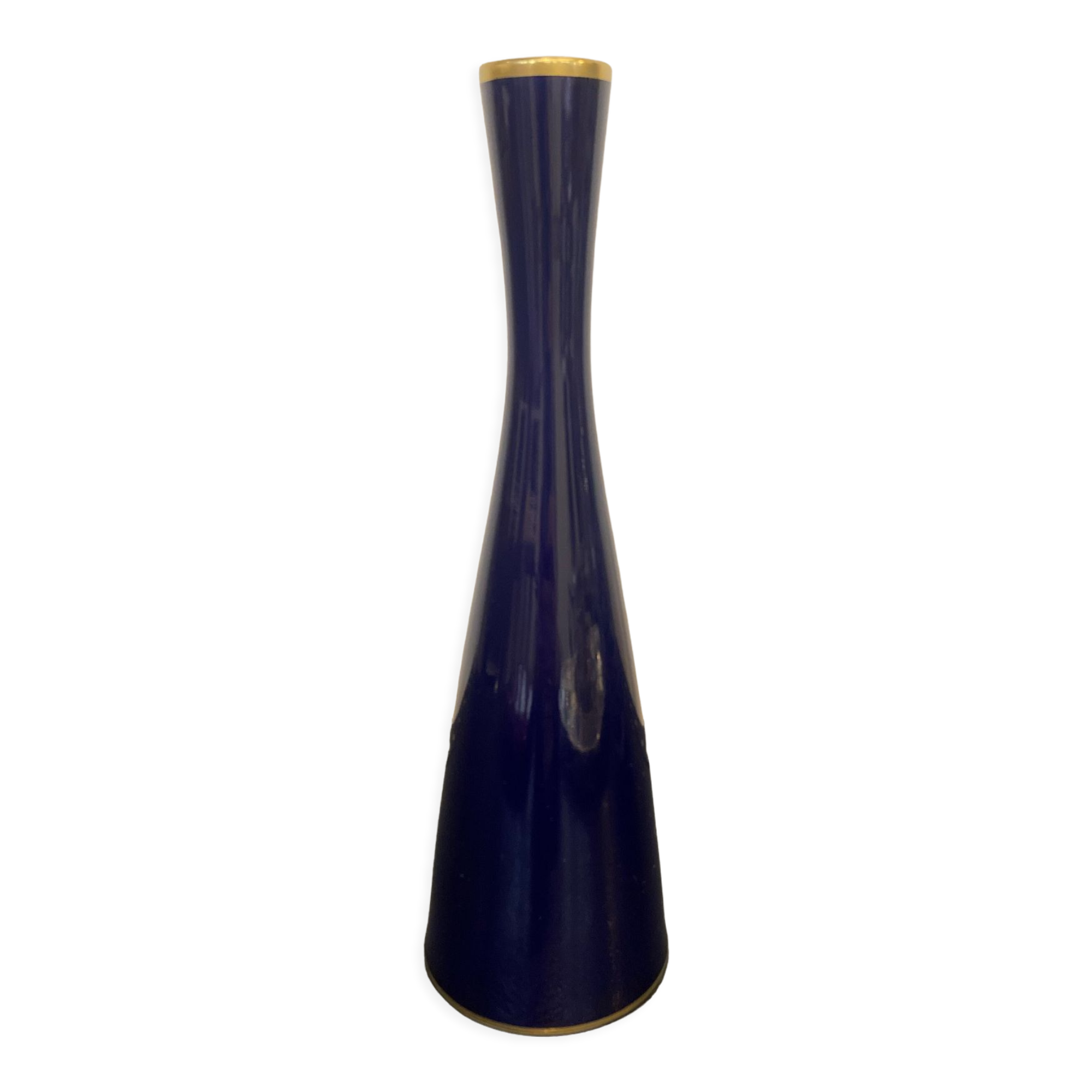 Soliflore cobalt blue porcelain