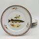 6 Limoges porcelain plates, fish pattern.