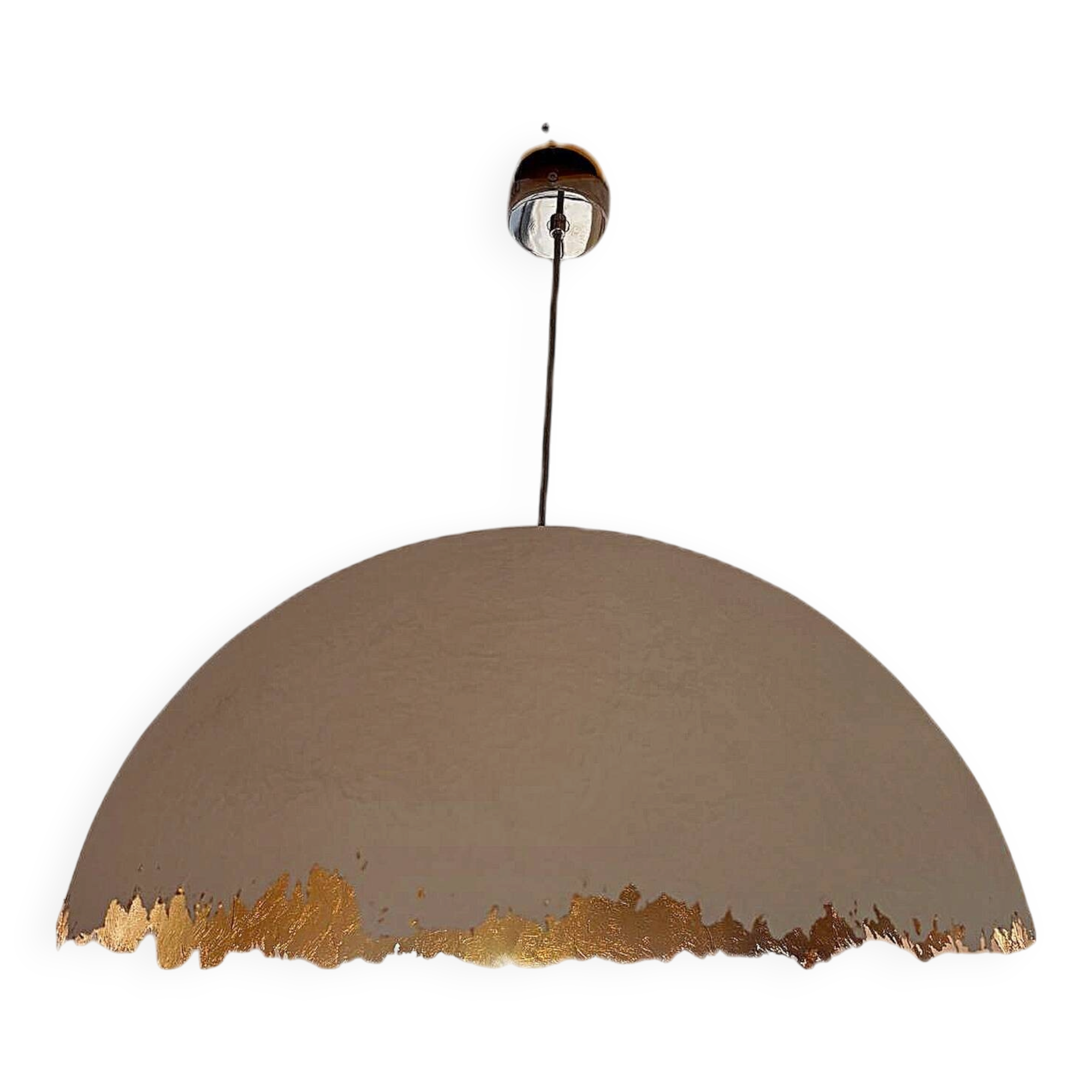 Suspension PostKrisi 49 Catellani & Smith, Ø 60 cm, gold leaf (2 available)