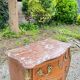 Curved chest of drawers in Louis XV style marquetry, 19th century