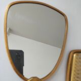 Vintage handheld mirror and hairbrush vanity set