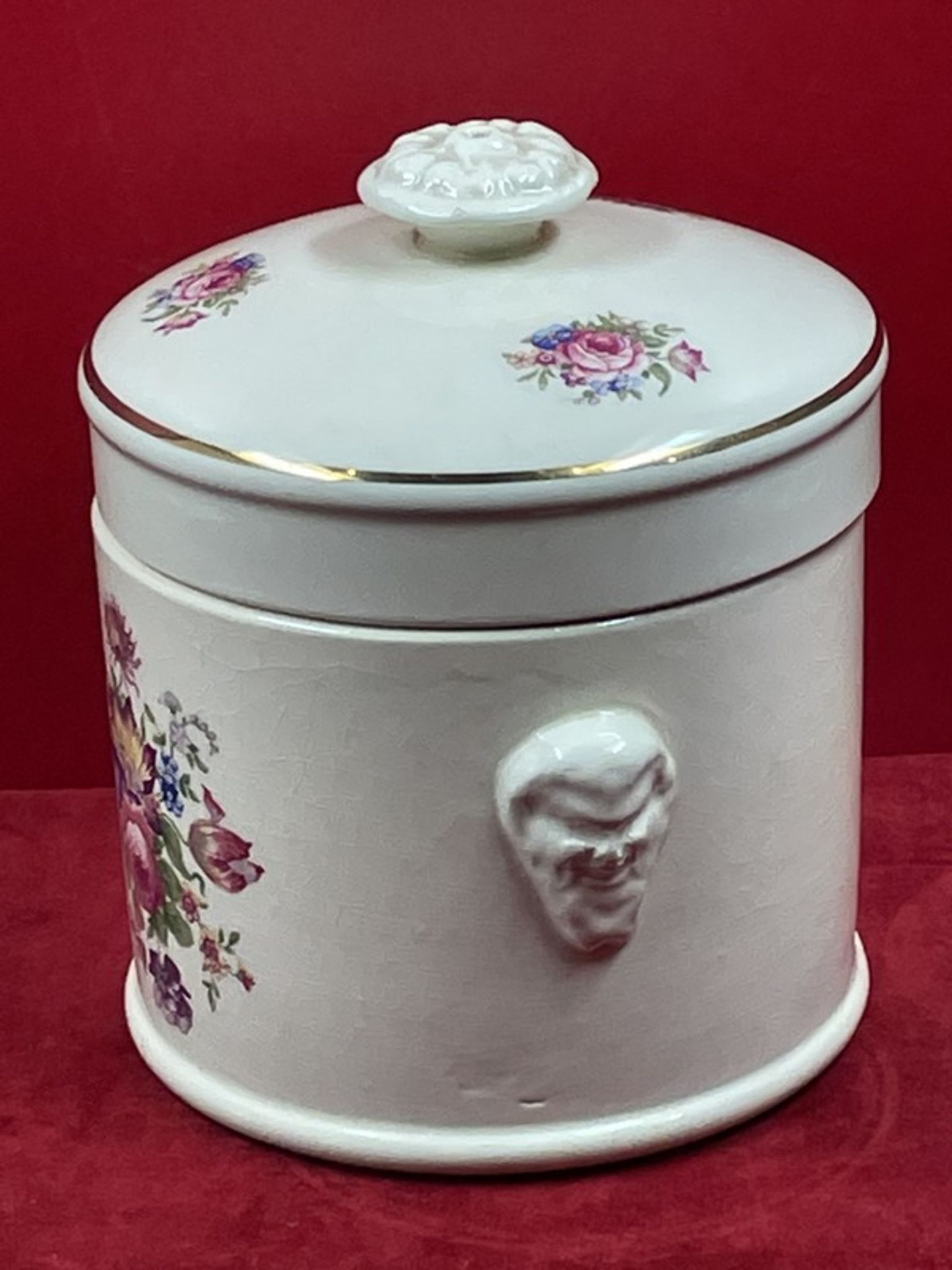 Details about tobacco pot in ceramic of sarreguemines h14,5 x 12 cm