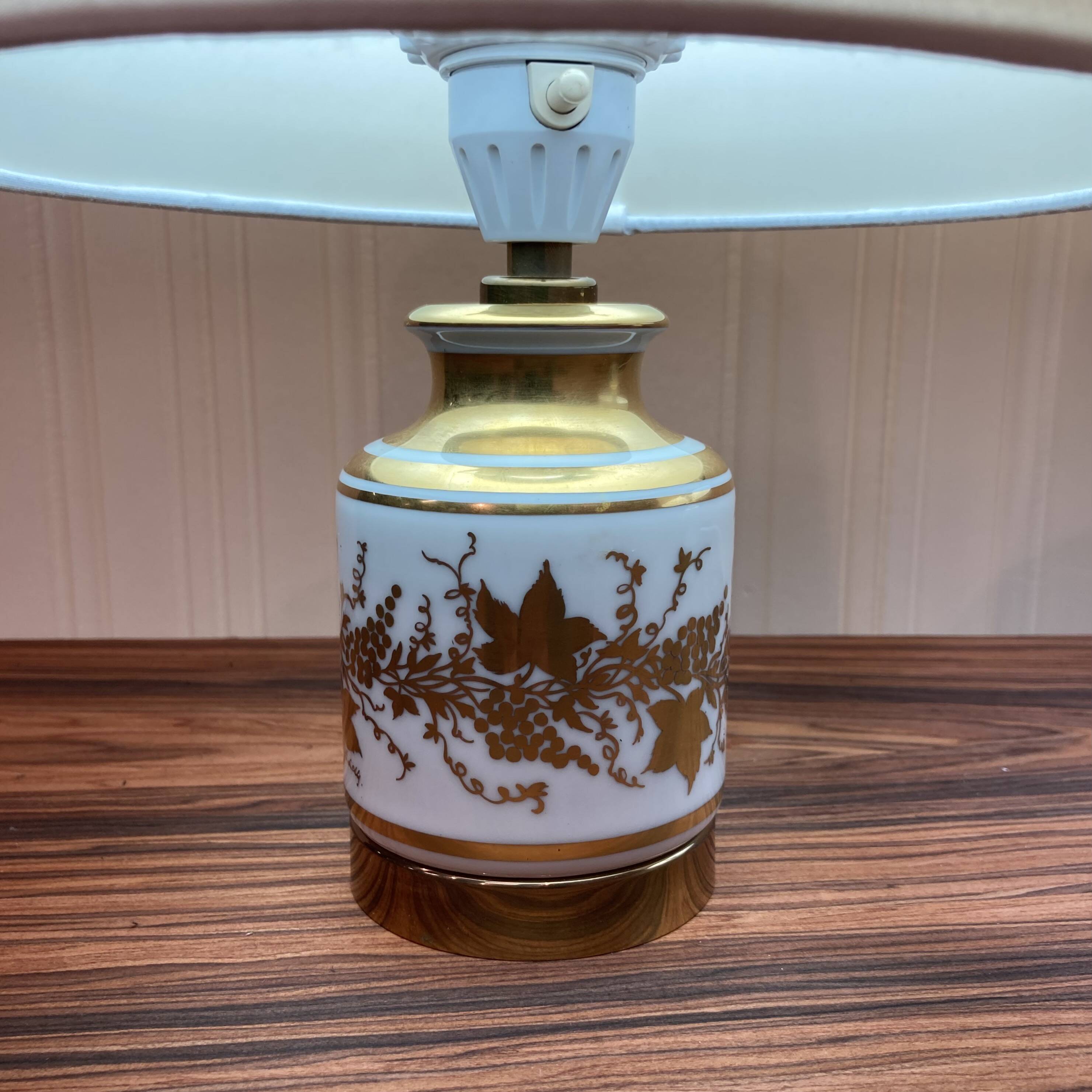 Pair of ceramic lamps "1950s scandinavian design".