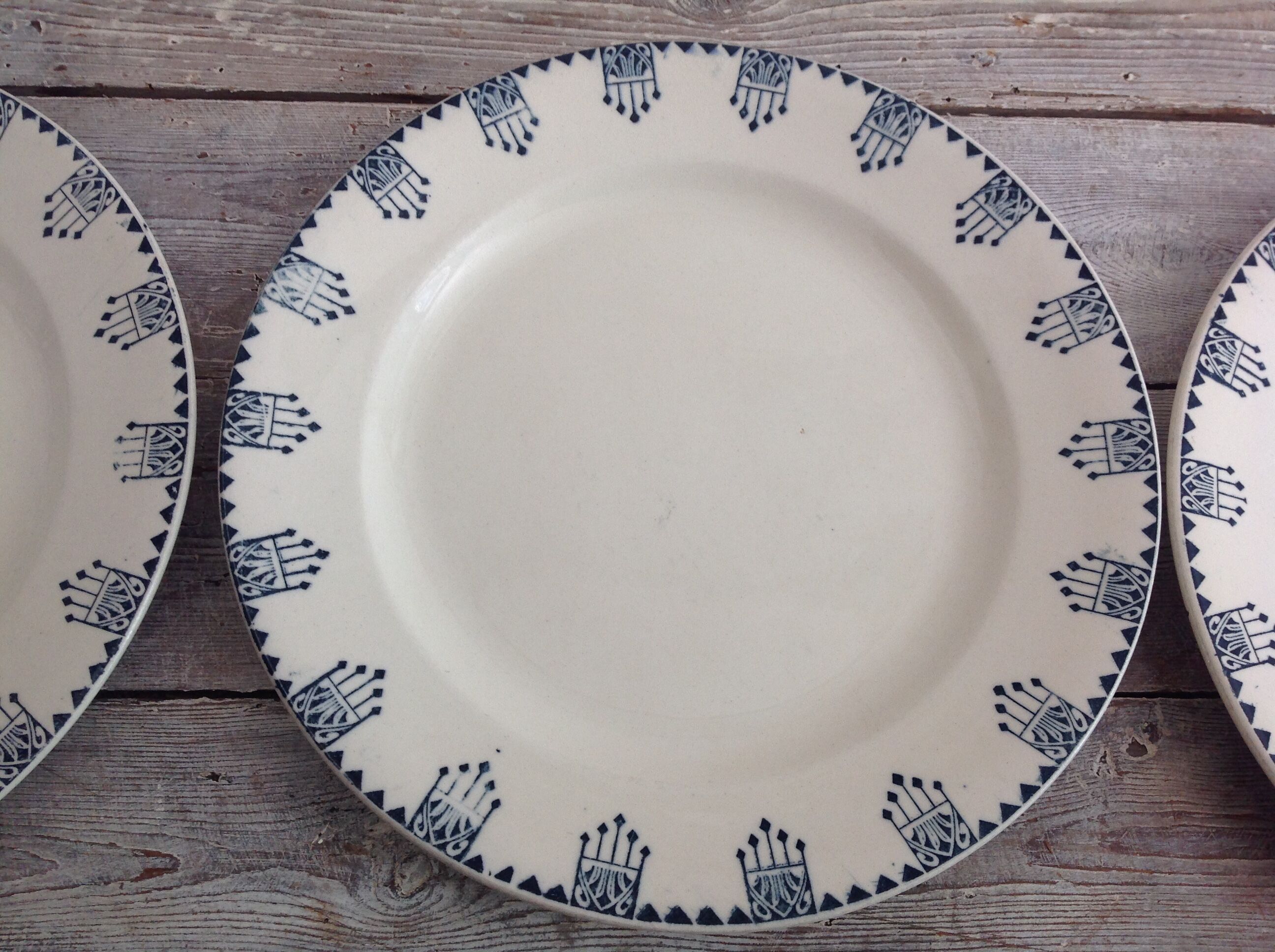 Série de 6 assiettes plates Terre de Fer