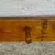 Coat rack brutalist wood folk art