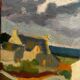 Tableau vue de la presqu’île de Quiberon, Denise Dexarch 1966