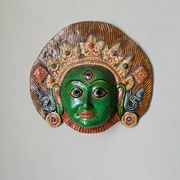 Masque mural Tibet fabrication artisanale décoration ethnique tribal