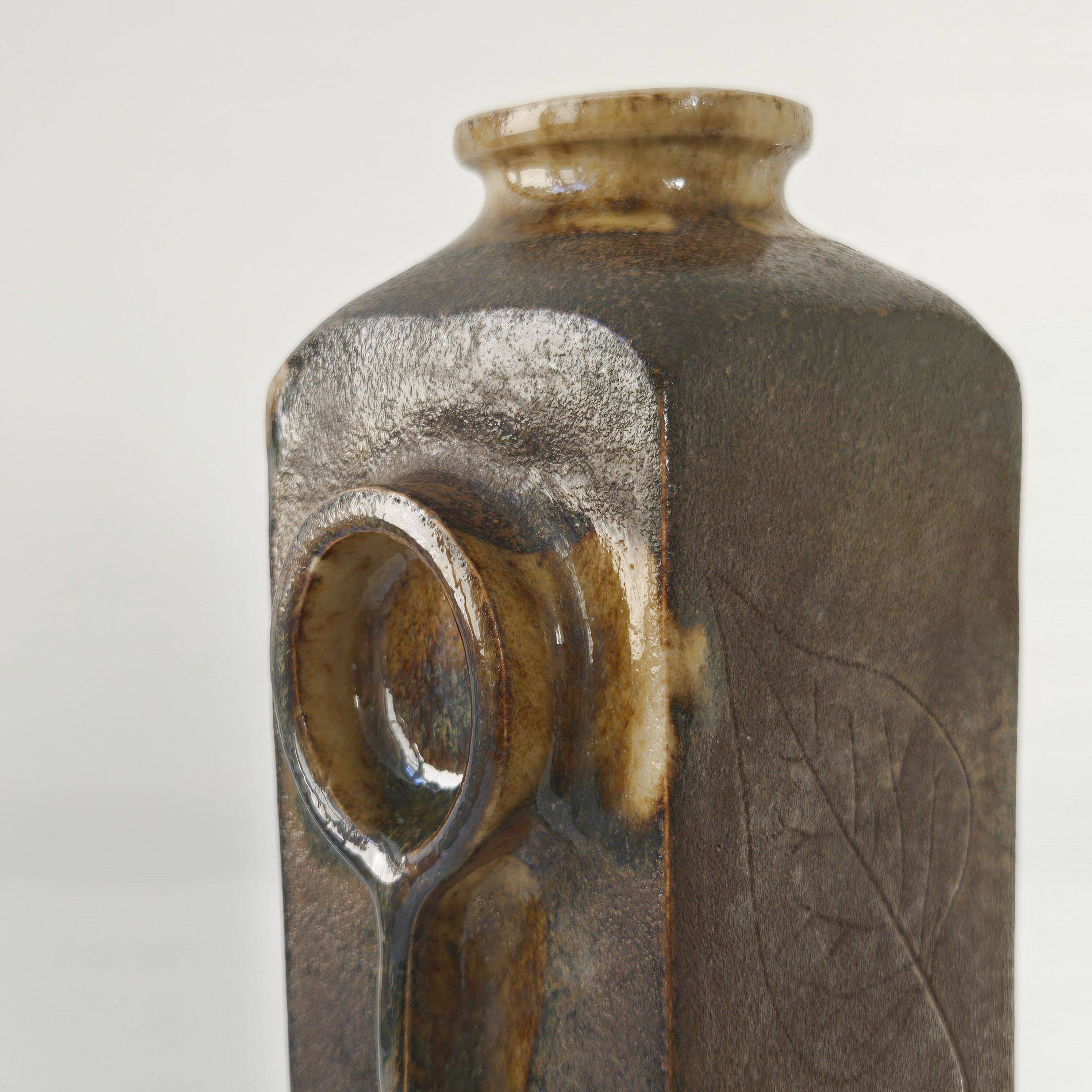 Vintage stoneware vase 1970