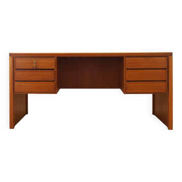 Bureau en teck, design danois, années 1970, fabriqué par Omann Jun.
