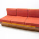Mid century sofabed in walnut by Jindrich Halabala for UP Zavody, 1950´s