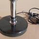 Desk lamp orange with black marble 1950 s base