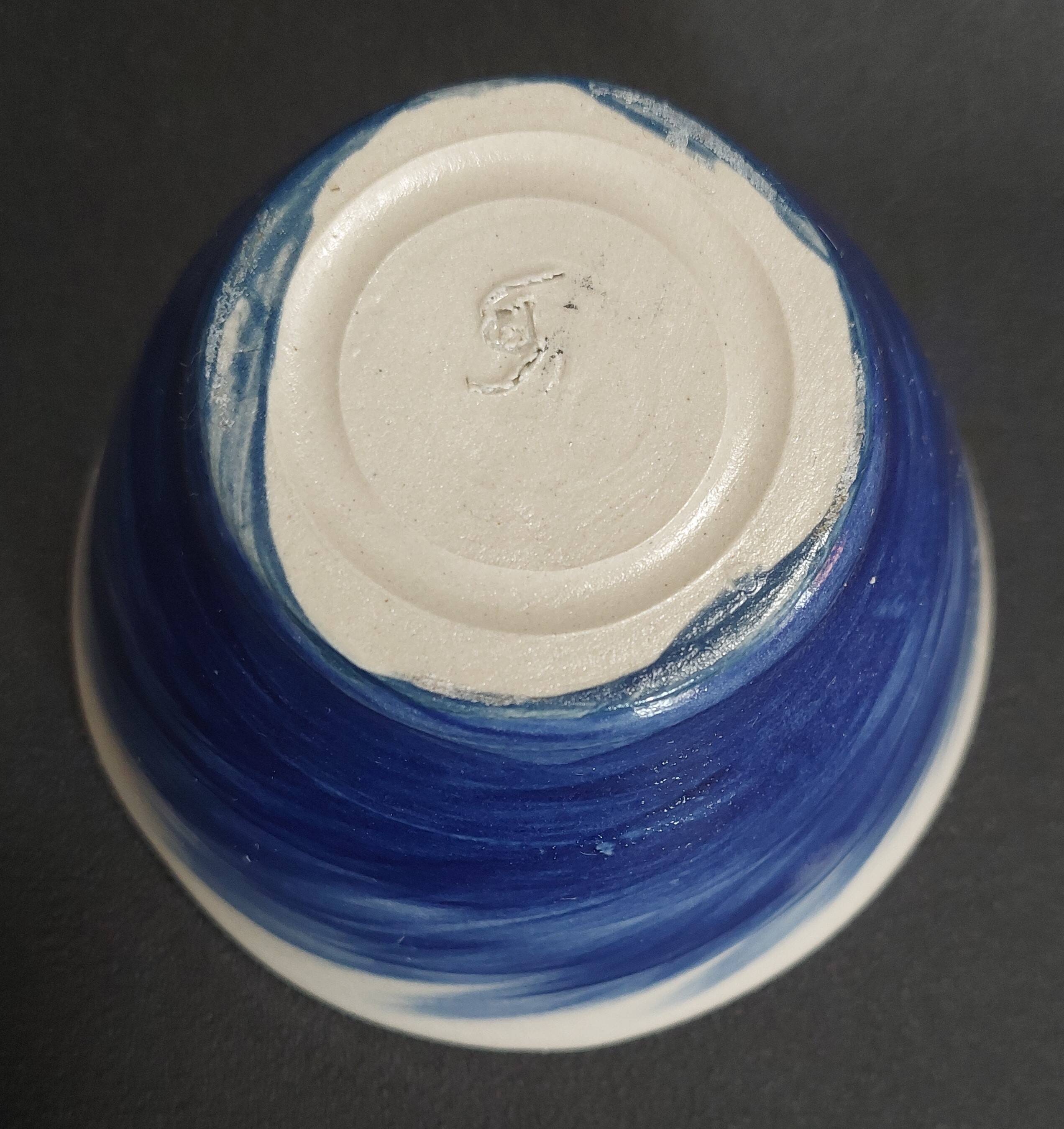 Vintage matcha bowl, stoneware, handcrafted.