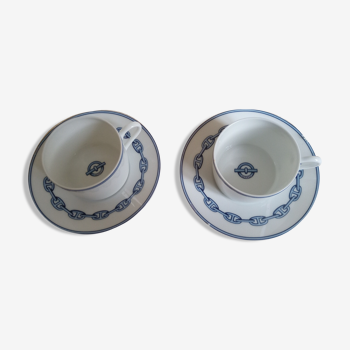 Hermes tea cup duo