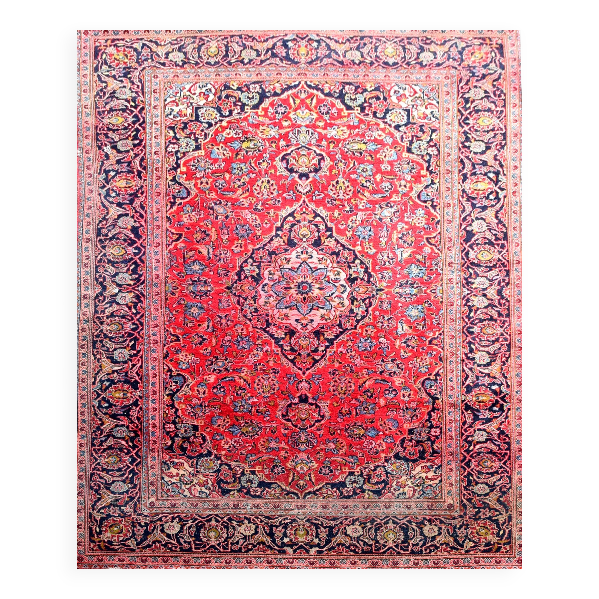 Tapis persan d'orient Iran KASHAN : 1.95 x 320 Mètres