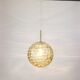 Glass ball suspension by Doria Leuchten Germany 1960s
