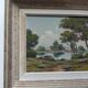 Oil on canvas signed Gaston Aubert Landscape of the countryside