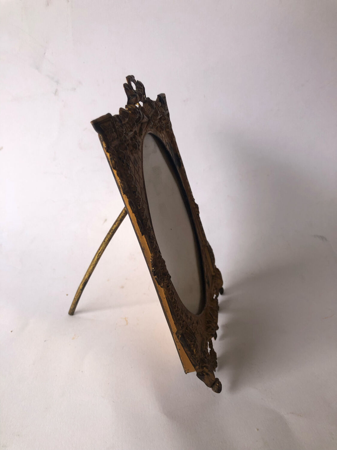Golden metal photo frame
