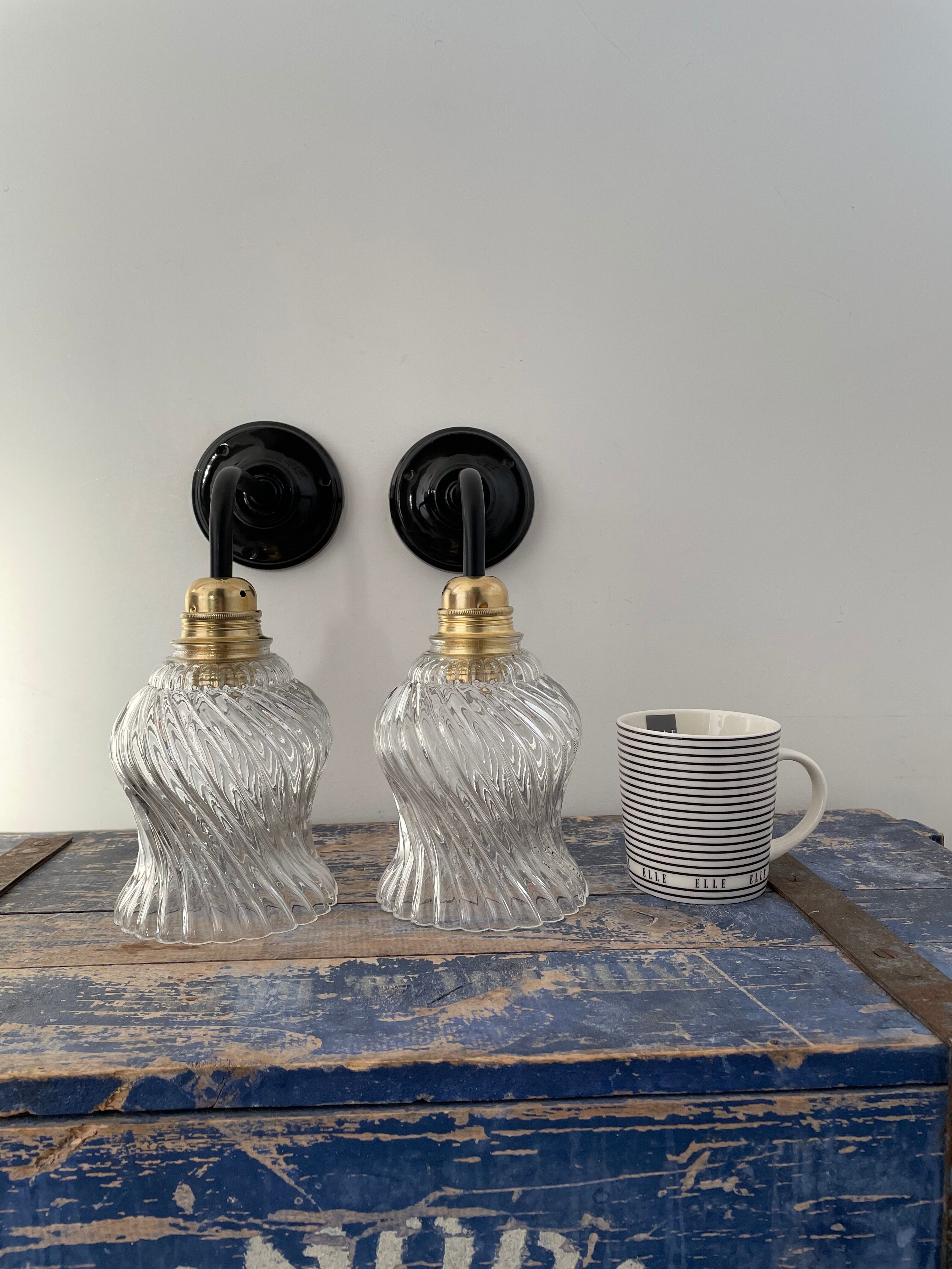 Pair of vintage wall lights