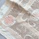 Nappe brodée à la main vintage 127x137 cm